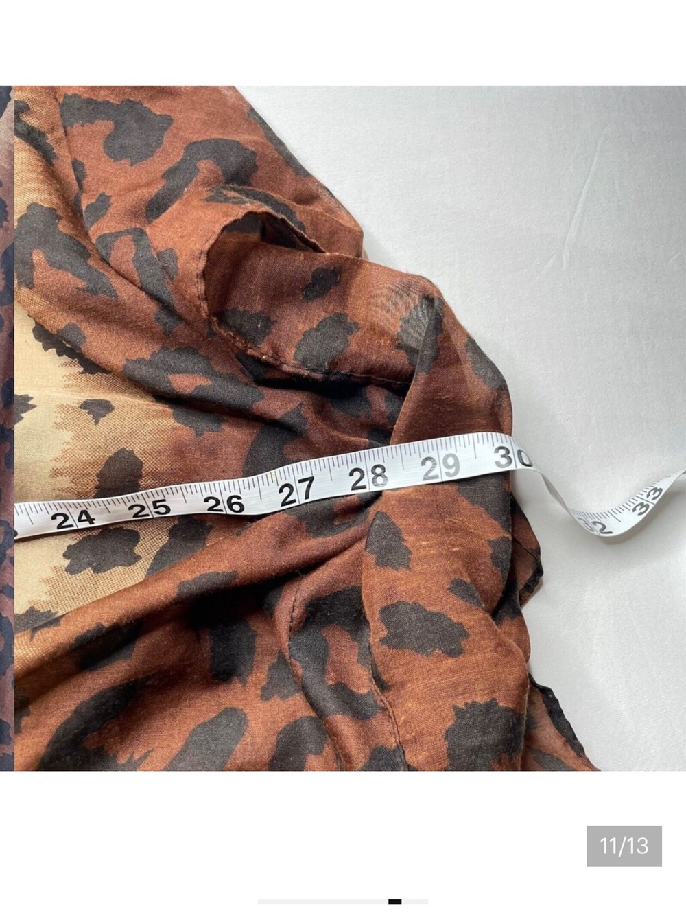 Raj Leopard-Print Cotton Kimono in Tan and Brown - Picture 6 of 6